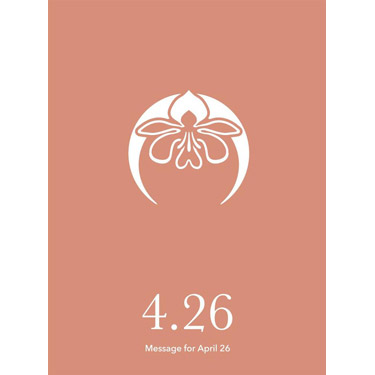 花結びメッセージカード 4月26日