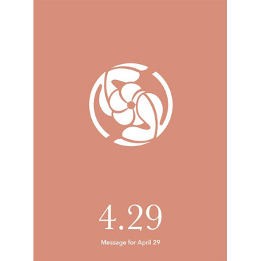 花結びメッセージカード 4月29日