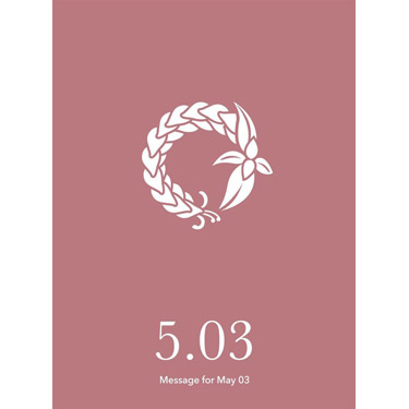花結びメッセージカード 5月3日