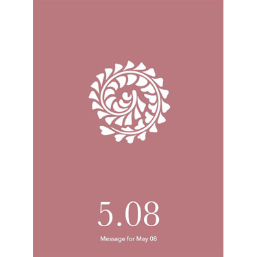 花結びメッセージカード 5月8日