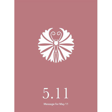 花結びメッセージカード 5月11日