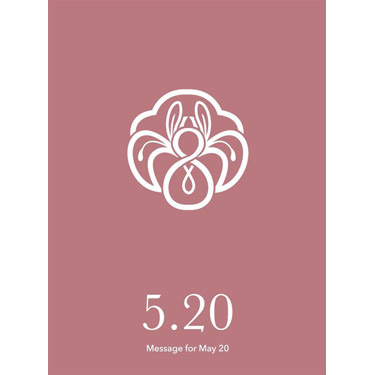 花結びメッセージカード 5月20日
