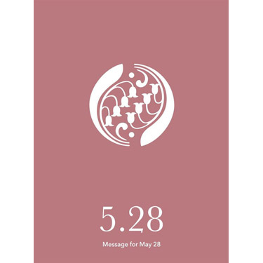 花結びメッセージカード 5月28日