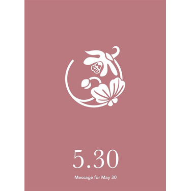 花結びメッセージカード 5月30日