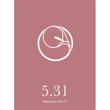 花結びメッセージカード 5月31日