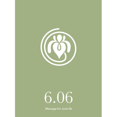 花結びメッセージカード 6月6日