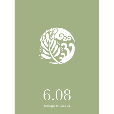 花結びメッセージカード 6月8日