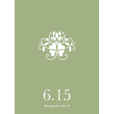 花結びメッセージカード 6月15日