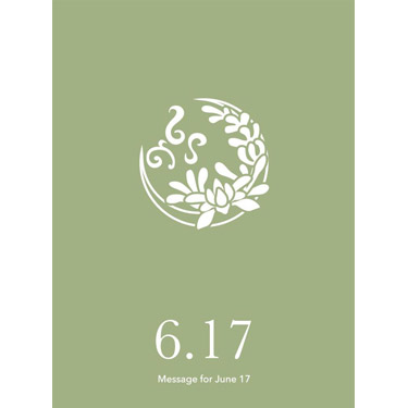 花結びメッセージカード 6月17日