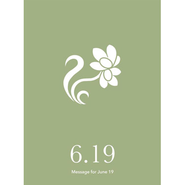 花結びメッセージカード 6月19日