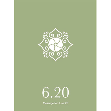 花結びメッセージカード 6月20日
