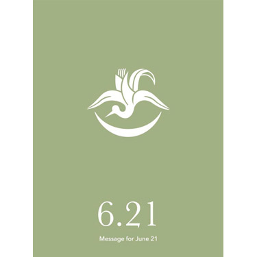 花結びメッセージカード 6月21日