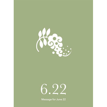 花結びメッセージカード 6月22日