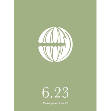 花結びメッセージカード 6月23日