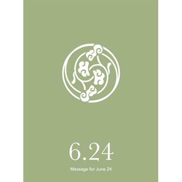 花結びメッセージカード 6月24日