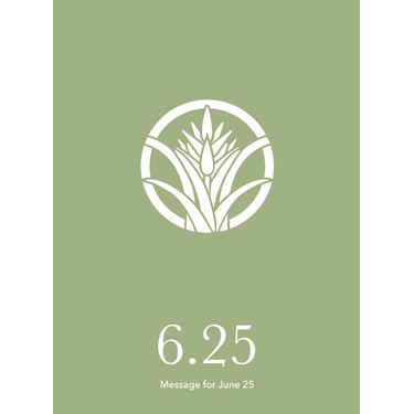 花結びメッセージカード 6月25日