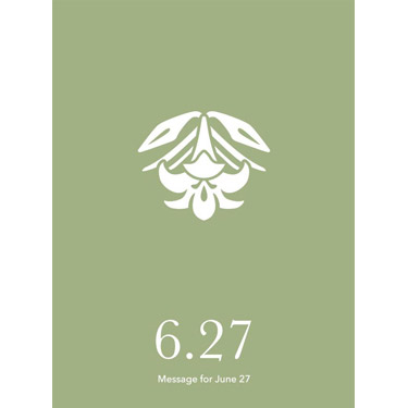 花結びメッセージカード 6月27日