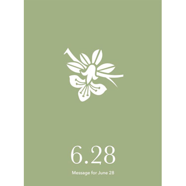 花結びメッセージカード 6月28日