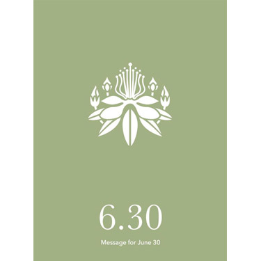 花結びメッセージカード 6月30日