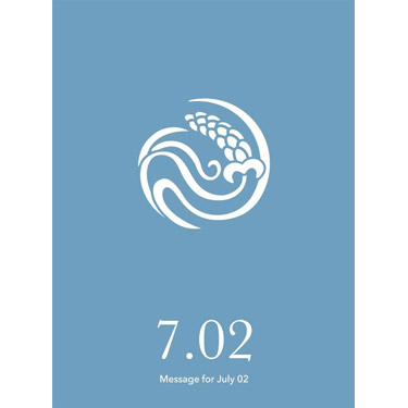 花結びメッセージカード 7月2日