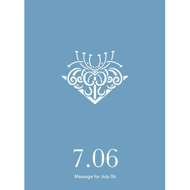 花結びメッセージカード 7月6日