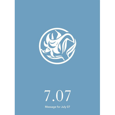 花結びメッセージカード 7月7日