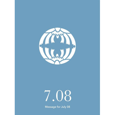 花結びメッセージカード 7月8日