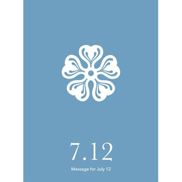 花結びメッセージカード 7月12日