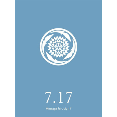 花結びメッセージカード 7月17日