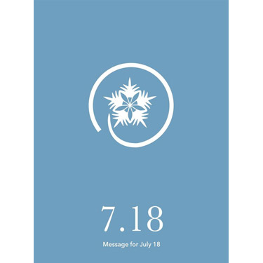 花結びメッセージカード 7月18日