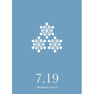 花結びメッセージカード 7月19日