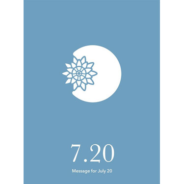 花結びメッセージカード 7月20日