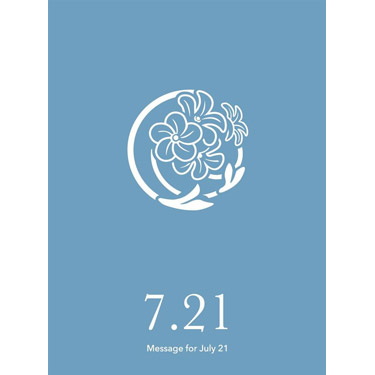 花結びメッセージカード 7月21日