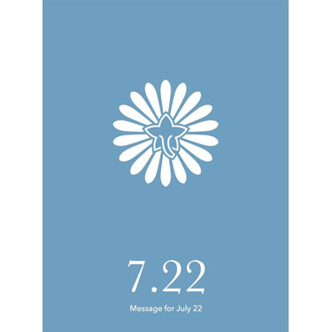 花結びメッセージカード 7月22日