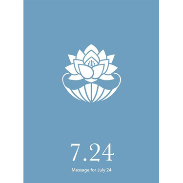 花結びメッセージカード 7月24日