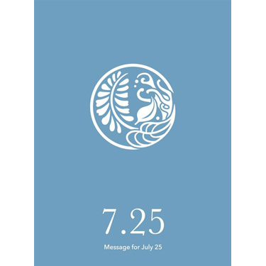 花結びメッセージカード 7月25日