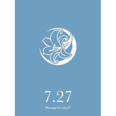 花結びメッセージカード 7月27日