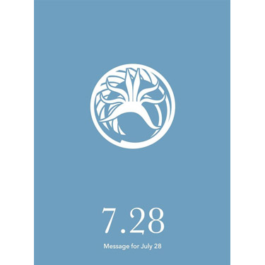 花結びメッセージカード 7月28日