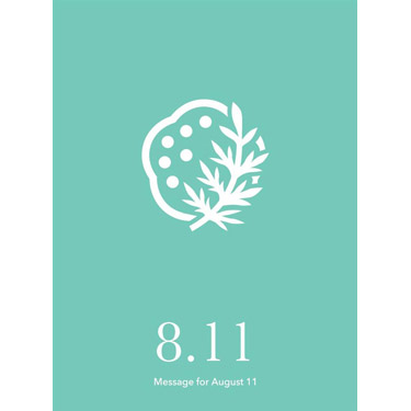 花結びメッセージカード 8月11日