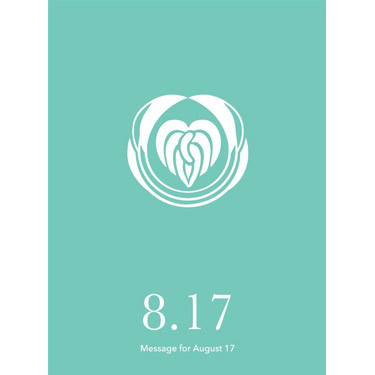 花結びメッセージカード 8月17日