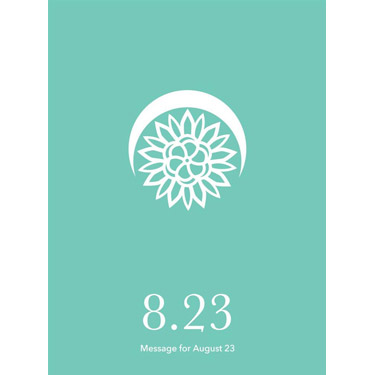 花結びメッセージカード 8月23日