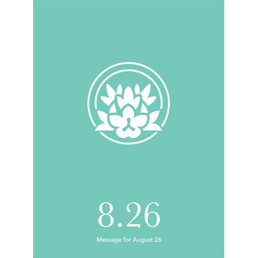 花結びメッセージカード 8月26日