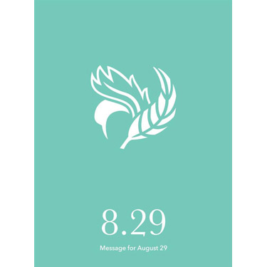 花結びメッセージカード 8月29日