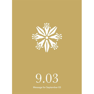 花結びメッセージカード 9月3日