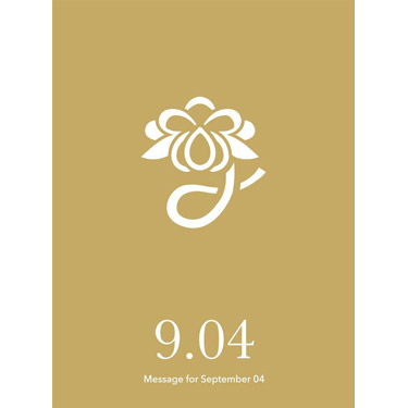 花結びメッセージカード 9月4日