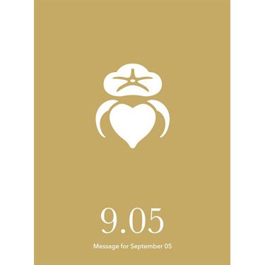 花結びメッセージカード 9月5日