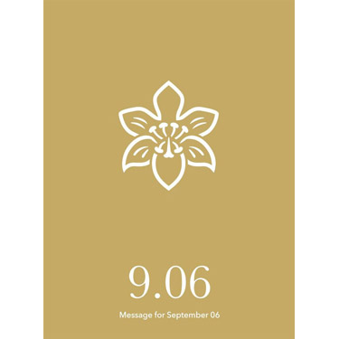 花結びメッセージカード 9月6日