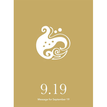 花結びメッセージカード 9月19日