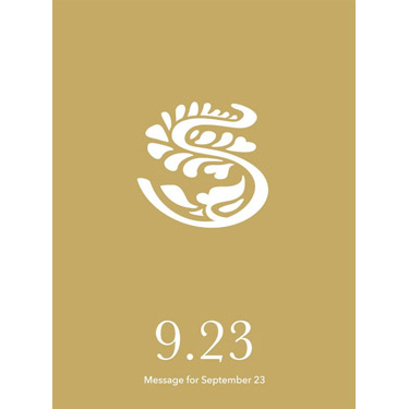 花結びメッセージカード 9月23日