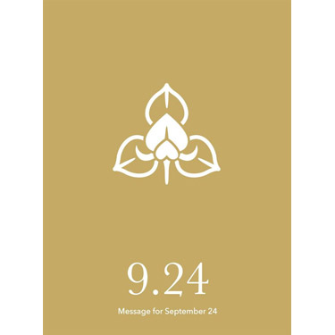 花結びメッセージカード 9月24日